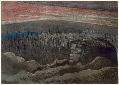 Sanctuary Wood, from British Artists at the Front, Continuation of The Western Front, Part Three, Paul Nash by Paul Nash