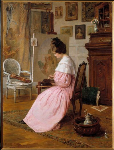 An artist in his workshop by Paul Parfonry