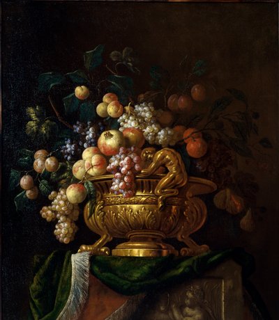 Still Life with Vase and Pomegranates by Paul Pillement