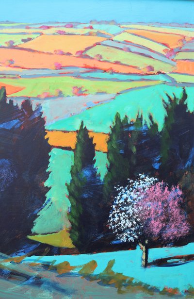 Teme Valley Blossom (detail) by Paul Powis
