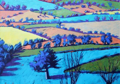 Teme Valley Summer II (close up) by Paul Powis