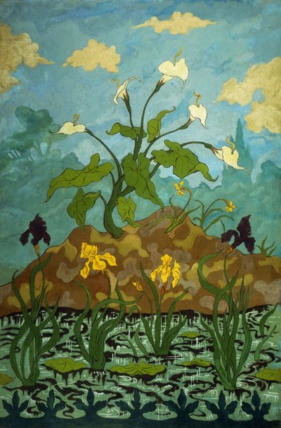 Lilies, Purple and Yellow Irises by Paul Elie Ranson