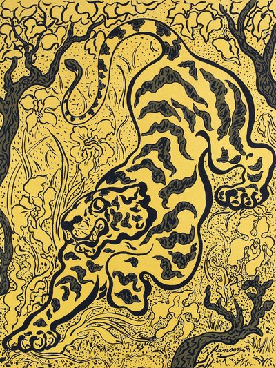 Tiger in the Jungles by Paul Ranson