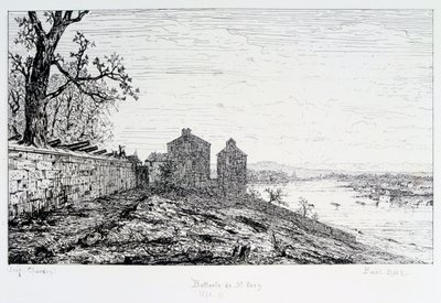 Battery of St Ouen, Siege of Paris, 1870-1871 by Paul Roux