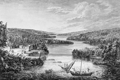 A view of Miramichi, a French settlement in the Gulf of St Laurence, 1760 by Paul Sandby