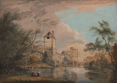 An Unfinished View of the West Gate, Canterbury by Paul Sandby