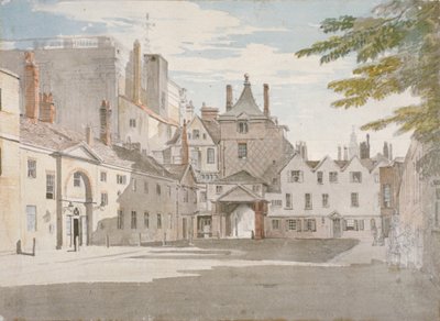 Scotland Yard with Part of the Banqueting House, Whitehall, Westminster, London, c1776 by Paul Sandby