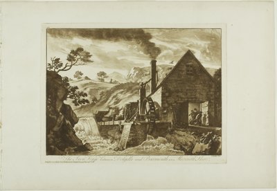 The Iron Forge between Dolgelli and Barmouth in Merioneth Shire by Paul Sandby