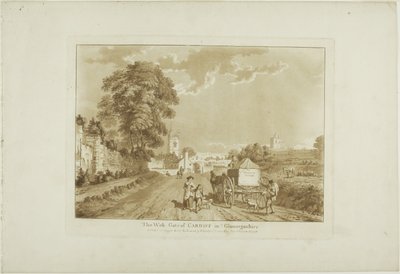 The West Gate of Cardiff in Glamorshire, plate one from Twelve Views in Wales by Paul Sandby
