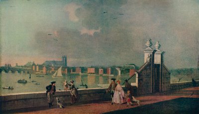 View from the Terrace of Old Somerset House by Paul Sandby