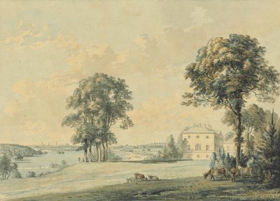 View of Nuneham House, Nuneham Courtenay, the Spires of Oxford Beyond by Paul Sandby