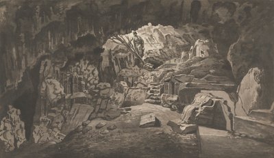Views in the Levant: The Sacred Cave of Archidamus by Paul Sandby