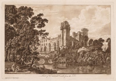 Views of Warwick Castle: Part of Warwick Castle from the South East by Paul Sandby