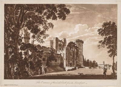Views of Warwick Castle: The Entrance of Warwick Castle from the Lower Court by Paul Sandby