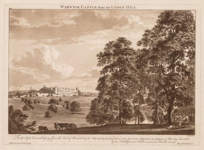 Views of Warwick Castle: Warwick Castle from the Lodge Hill by Paul Sandby
