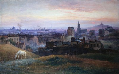Panoramic view of Paris, taken from the heights of Ménilmontant by Paul Schaan