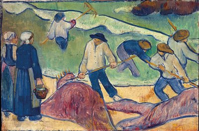 Small Landscape with Seaweed Fishermen by Paul Sérusier