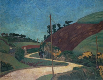 The Stagecoach Road in the Country with a Cart by Paul Sérusier