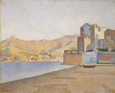 The City Beach, Collioure, Opus 165. 1887 by Paul Signac