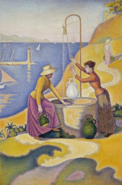 Women at the Well (Opus 238) by Paul Signac