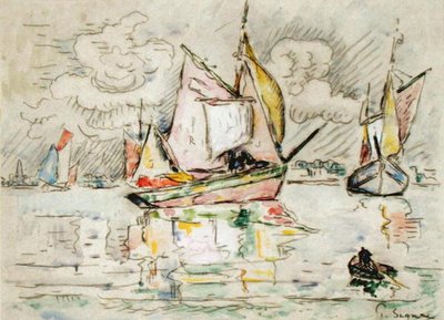 Fishing Boats by Paul Signac