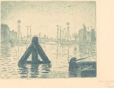 Harbor in Holland - Flushing by Paul Signac