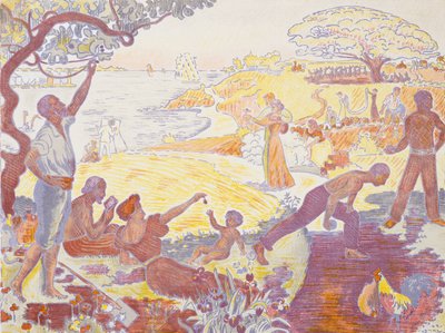 In the Time of Harmony: The Joy of Life - Sunday by the Sea by Paul Signac