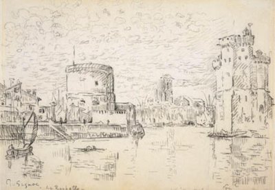 The Entrance to the Old Harbor Basin in La Rochelle by Paul Signac