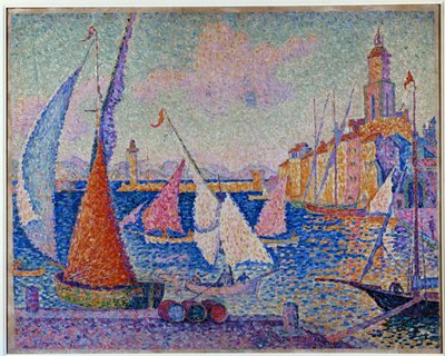 The Quay. St. Tropez by Paul Signac