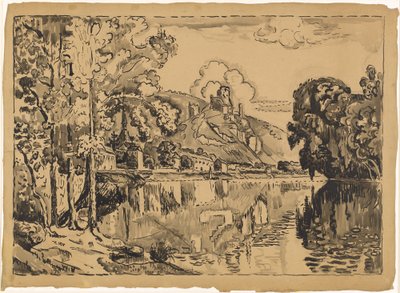 Les Andelys on a Summer Morning by Paul Signac