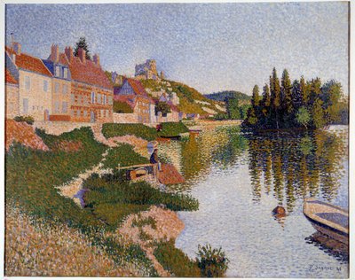 Les Andelys, the bank by Paul Signac