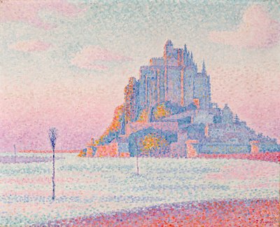 Mont Saint-Michel, Setting Sun by Paul Signac