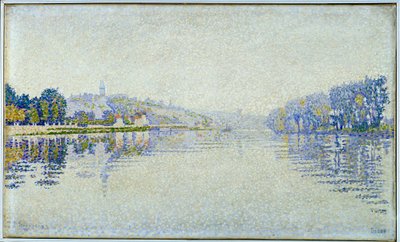 Riverside, the Seine and Herblay by Paul Signac