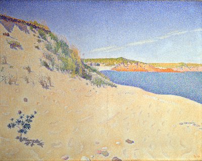 The Beach at Saint-Briac. Op. 212 Sandy seashore, 1890 by Paul Signac