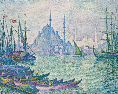 The Minarets at the Golden Horn (1907) by Paul Signac