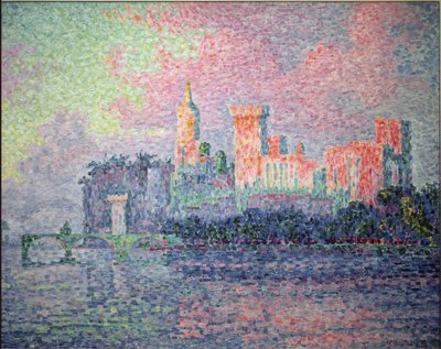 The castle of the popes in Avignon by Paul Signac