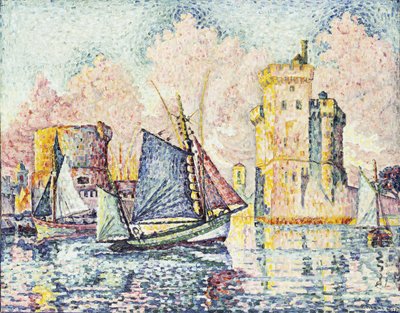 Tuna Boat Entering the Port of La Rochelle, Setting by Paul Signac