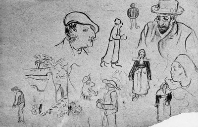 Paul Serusier: Sketches (detail) by Paul Sérusier