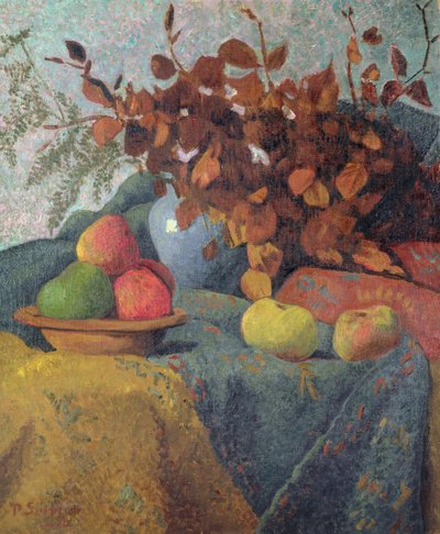 Still Life of Apples and Autumn Leaves, 1910 by Paul Sérusier