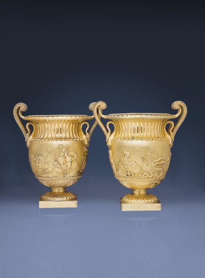 Pair of George IV wine coolers by Paul Storr