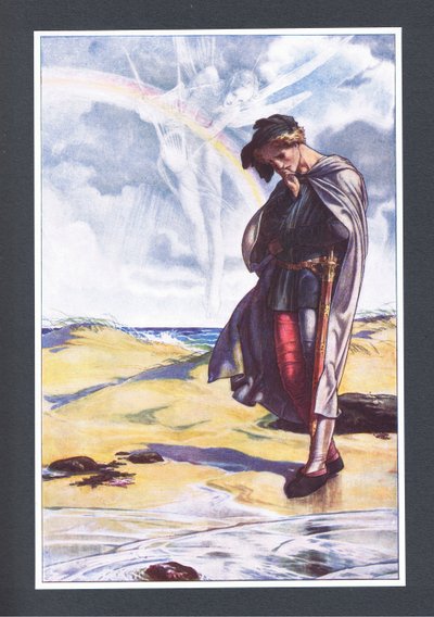 Come unto the yellow sands, illustration from The Tempest, 1908 by Paul Vincent Woodroffe