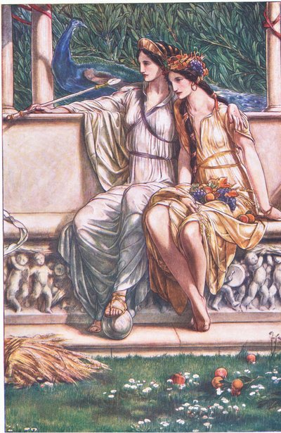 Juno, Ceres and the Masque of the Nymphs and Reaper (illustration from The Tempest) by Paul Vincent Woodroffe