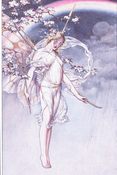 The Queen of the Sky, Whose Watery Arch and Mess and I, Bides the Leave These (illustration from The Tempest) by Paul Vincent Woodroffe