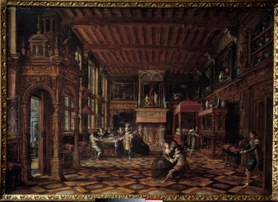 Flemish Interior by Paul Vredeman de Vries