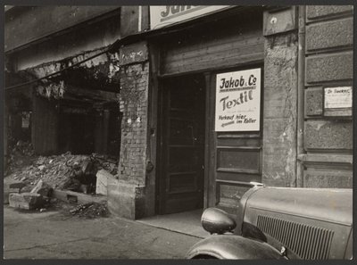 Mainz on the Rhine, Destroyed Department Store at the Market by Paul Wolff