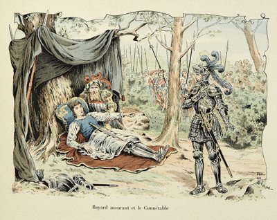 Bayard dying and Le Connetable de Bourbon 1524 from 