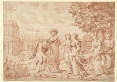 Daughter of Pharaoh Finds Moses in the Basket by Paul van Somer (II)