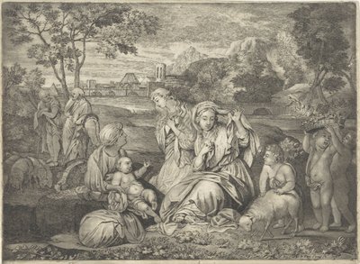 Moses in the bulrushes by Paul van Somer (II)