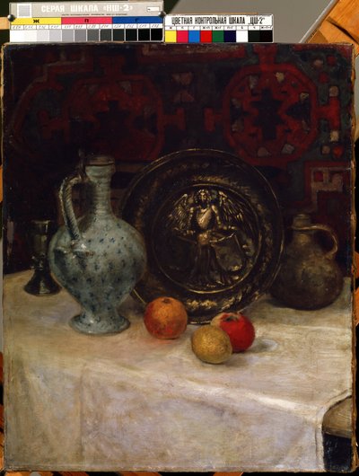 Still Life with a Brass Plate by Paula Modersohn Becker