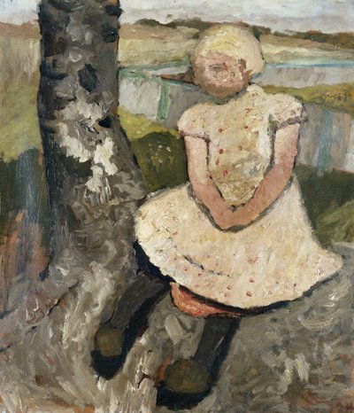 Child Sitting under a Tree, c.1905 by Paula Modersohn Becker